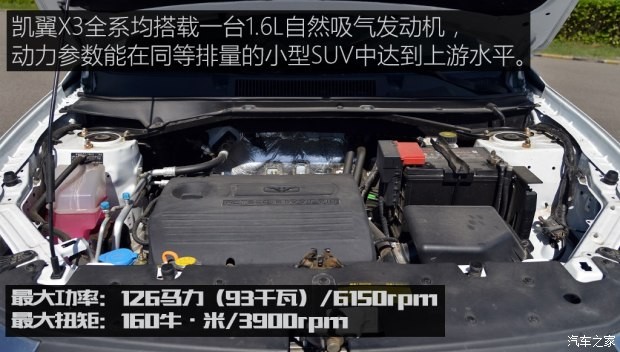 凯翼汽车 凯翼X3 2017款 1.6L CVT旗舰版